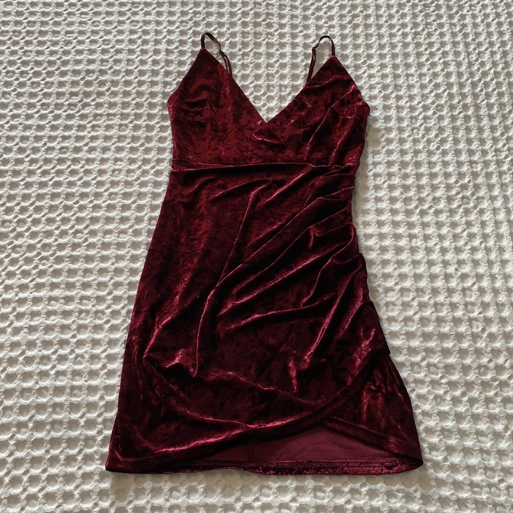 Velvet Maroon Dress